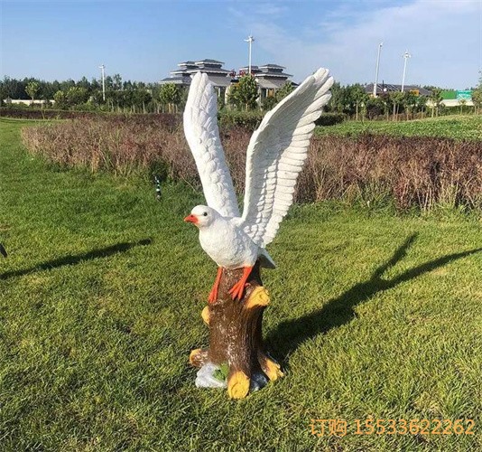 動物(wù)園裝飾玻璃仿真鳥雕塑擺件